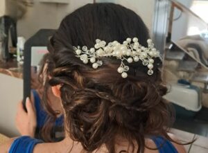 coiffure mariage beauty chris chignon avec peigne strass